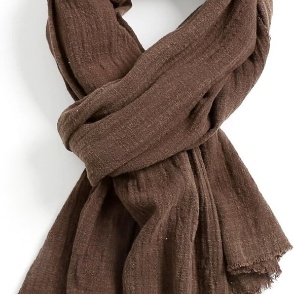 Luxurious Cotton Scarf Wrap for Men & Women - Lightweight & Breathable Style - Picture 3 of 9